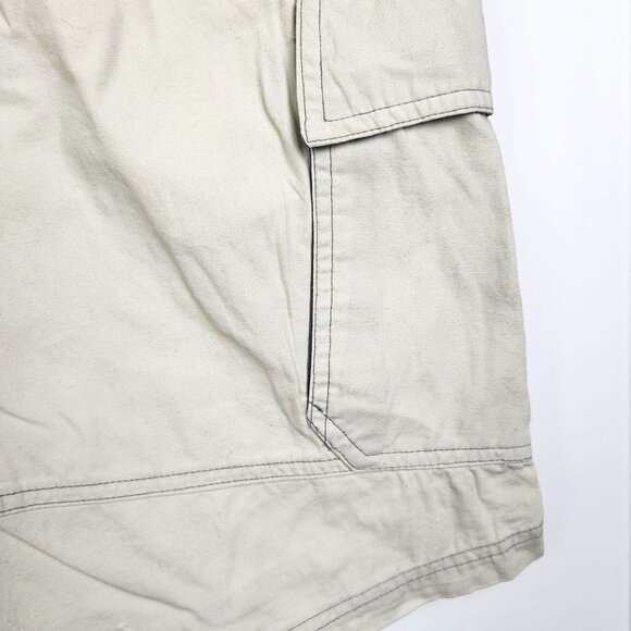 725 Originals 100% Cotton Cargo Shorts Flat Front Beige Men's Size 38 - Picture 4 of 13
